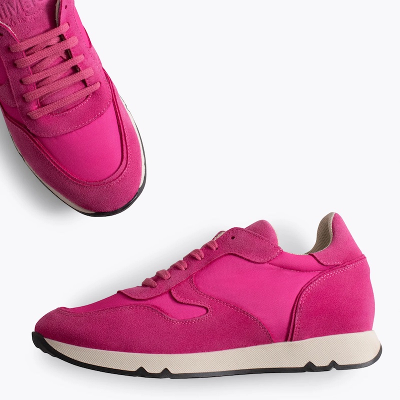 fuchsia sneakers