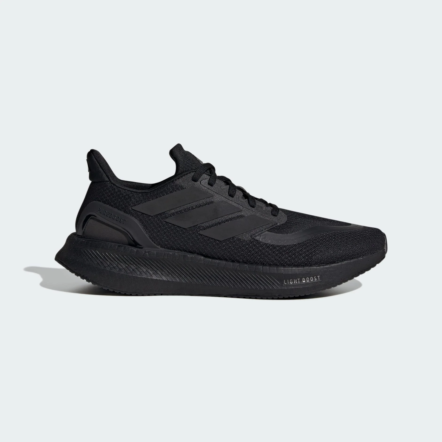 black running shoes